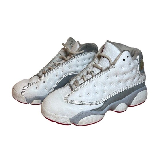 Nike Air Jordan 13 Pre School Wolf Gray Unisex Size 13 DJ3005-160 - Picture 1 of 9